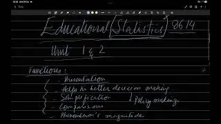 Educational Statistics Chapter 1 and 2. 8614 Exam Preparation