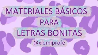Materiales b&aacute;sicos para letras bonitas ✏️ Todo lo que necesitas para empezar