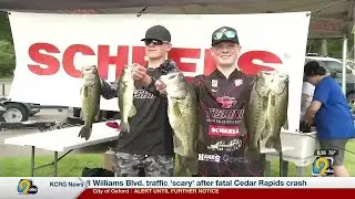 A record setting day at Lake MacBride for the Iowa high school team bass fishing championships