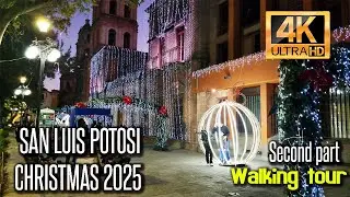 San Luis Potosi Holiday Lights Tour | 4K Mexico Tour