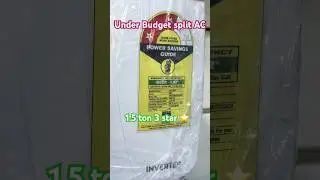 Under budget 1.5 ton 3 star split AC #bestdeals #viral #ytshorts #airconditioner #review #trending