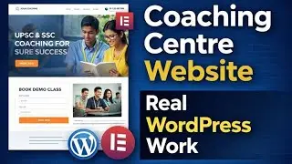 Coaching Centre Website Template | WordPress + Elementor | Real Work Screen Recording