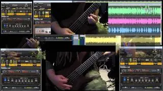 Using a Bass like a Guitar - METAL - High Gain Bass - Down-tuned Metal