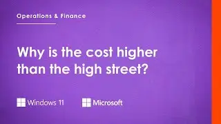 Why Is The Cost Higher Than the High Street?