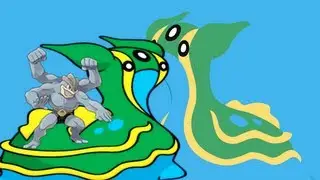Pokemon Black 2 & White 2 Wi-Fi Battle: shofu vs curly donut guy