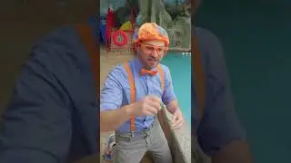 BLIPPI'S SINK or FLOAT? Dinosaur Spoon Edition 🦖🥄 | #shorts #blippi #dinosaurs #sinkorfloat #spoon