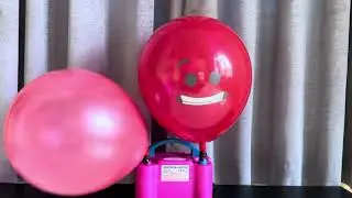 Asmr slomotion popping red balloons