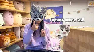 unboxing my first fursuit!! (i'm back 🥹)