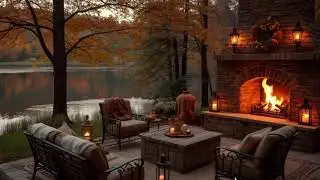 Relaxing Holiday Jazz in a Cozy Christmas Cabin🎄Gentle Jazz & Warm Crackling Fireplace for Sleep #42