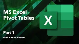 01 MS Excel: Pivot Tables - Part 1
