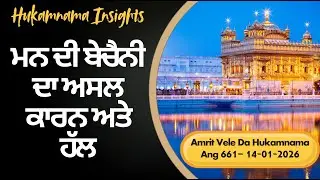 Why is your mind burning? | Hukamnama Insights | Ang 661 (14-01-2026)|