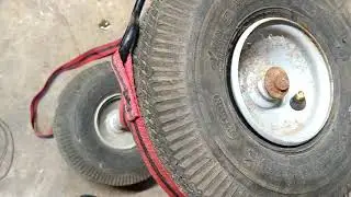 Dolly hand truck tire will not take air.