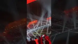 Subscribe 🙏🏼 Light show at Uppal stadium 🏟️ #srh #sunrisershyderabad #orangearmy #peddapuli #srh