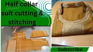 Half collar making in woolen suit||suit me stand collar lagane ka tarika||suit cutting& stitching 