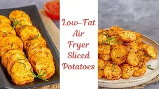 Air Fryer Sliced Potatoes | How to Cook Potato Slices in Air Fryer in Low Oil | Flavor Quotient