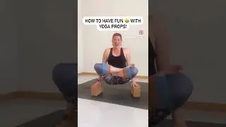 How to have fun with yoga props #bestyoga #yoga #yogabody #smallbusinessowner #homeyoga #fitness