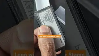 Proprietor Stamp Making with Logo DIY #logostamp #preinkstamp #shortvideo