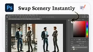 Как изменить фон в Photoshop (Уточнение маски)