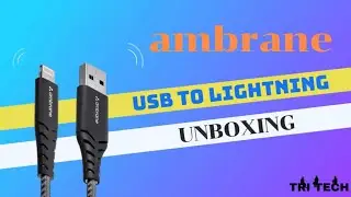 Ambrane USB to Lightning 3A Fast Charging Braided Cable ,480Mbps Data Sync, 1.5Meter Long #TRITECH