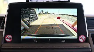 Rear view camera on a 2023 GMC Yukon SLT : 4k Widescreen