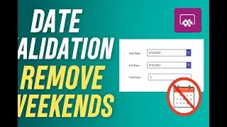Calculate Business Days in Power Apps | Remove Saturday & Sunday | Step by Step