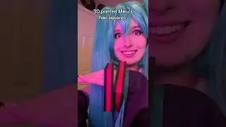 3D printed miku&rsquo;s hair squares! #cosplay #miku