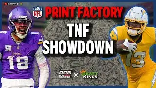 NFL DFS Picks & Lineups | VIKINGS @ CHARGERS | 10/23 - TNF Print Factory
