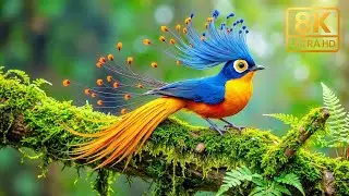 🕊️🌿 Discover 100 mysterious Asian bird species that bring good luck and peace 🎶 | 4K ASMR