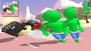 Super Hero Dash 3D - Hero vs Gangster Game - Walkthrough Max Levels Part 1 Android Gameplay