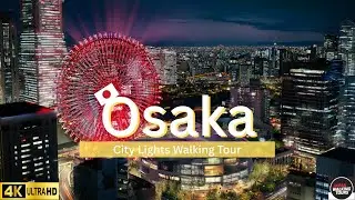 【4K Night Walk】🇯🇵 Osaka's Umeda District | Exploring Neon Lights from the Station to Chayamachi