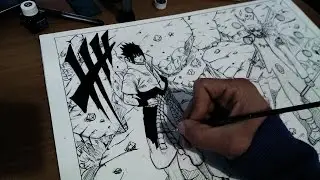 Speed drawing Sasuke Naruto