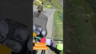 Manali to Chandrataal Bike trip #himalayas #travel #mountains #lake #bike #riding #himachal #ladakh