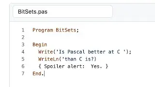 Pascal Bit Sets