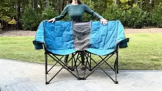 SUNNYFEEL Portable Camping Chair – Perfect for Couples & Families! #amazonfinds #outdoorgear