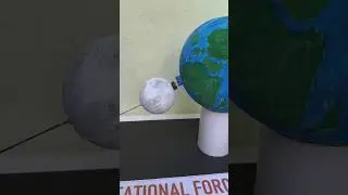 earth gravitational force working model science project - diy - physics project