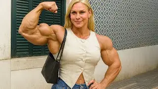 MASSIVE BODYBUILDER WOMAN WITH SOLID STEEL BICEPS : J BOAM