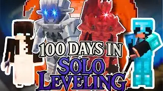 I Survived 100 days in Solo Leveling Minecraft
