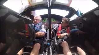 Offshore Racing cockpit video strapping in