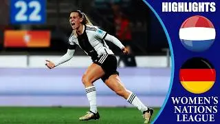 Netherlands vs Germany || HIGHLIGHTS ||  UEFA Women's Nations League 2024