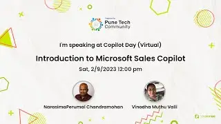 Introduction to Microsoft Sales Copilot by Vinodha Muthu Valli