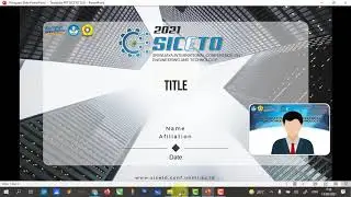 The Guideline of Video Presentation Using OBS (Open Broadcaster Software) SICETO 2021