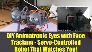 DIY Animatronic Eyes with Face Tracking   Servo Controlled Robot That Watches You!
