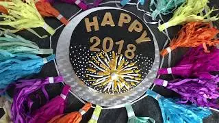 Easy New year cake decorating. Fireworks cake.Einfacher Silvester Torte .happy new year 2018 cake 🎉