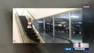 La primera escalera el&eacute;ctrica en Tlaxcala causa sensaci&oacute;n