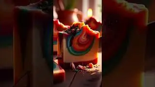 Handmade Artisan Soap ASMR | Satisfying Natural Soap Cutting #oddlysatisfying #asmr #shorts
