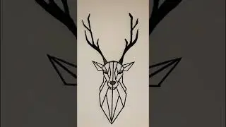 DIY Wall Art| Geometric Deer Head | DIY Wall Decor| DIY Decor ideas #diydecor #diycrafts #walldecor