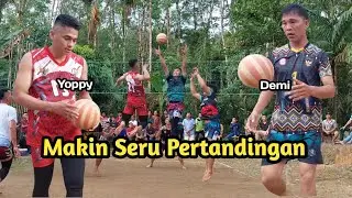 Pertandingan voli plastik nias - Tiar Gulo Yoppy Laoli Ferdinus vs Wite Peni Demi