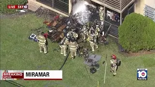 Rescue crews respond to apartment fire in Miramar