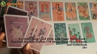 Crybaby Tarot Card Deck with Paper Guide Book | Standard Big Size 12x7cm | 78 Sheets Tarot Oracle