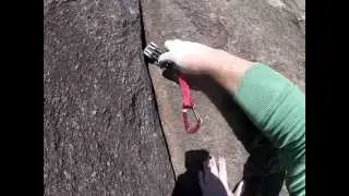 Climbing Pitch #2 of The Great Arch 5.5, Stone Mountain NC. Shot entirely with GoPro Hero2